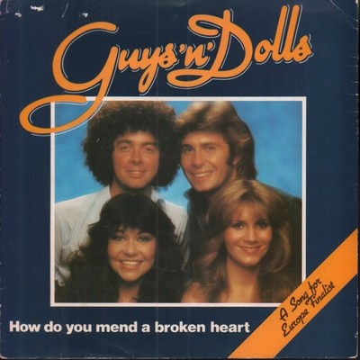 Guys N Dolls How Do You Mend A Broken Heart 7'' vinyl UK Magnet 1979 promo in pic