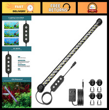 Submersible LED Aquarium Light with Timer, 3 Modes, Adjustable Brightness, 15" f