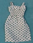 Vintage Barbie Clothes - MOD Era Barbie White Dotted Sundress