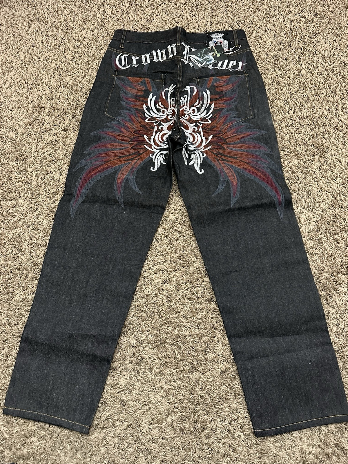 Vintage Y2K Crown Holder Jeans Rare Denim Straight Men's Size