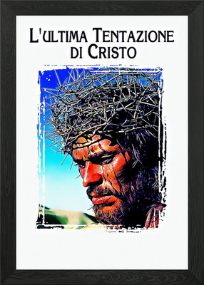 Die letzte Versuchung von Chr gerahmtes Wandbild Poster Leinwanddruck Bild