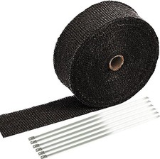 2" x50ft Roll Titanium Header Turbo Pipe Manifold Exhaust Heat Wrap Tape