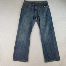 Old Navy Jeans Men's Sz 32X32 Blue Wash Loose Fit Bootcut Normcore Nice