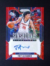 2024-25 Panini Prizm Trey Alexander RC Sensational Signatures Auto Red Choice