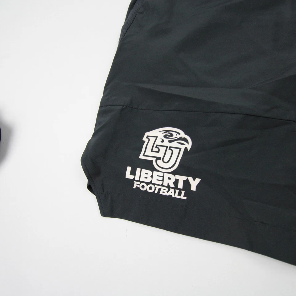 Pantalones Cortos Atléticos Liberty Flames Nike Dri-Fit Para Hombre Gris Oscuro Nuevos Foto 4 de 4