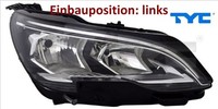 TYC 20-17844-06-2 Hauptscheinwerfer Links Scheinwerfer Frontscheinwerfer
