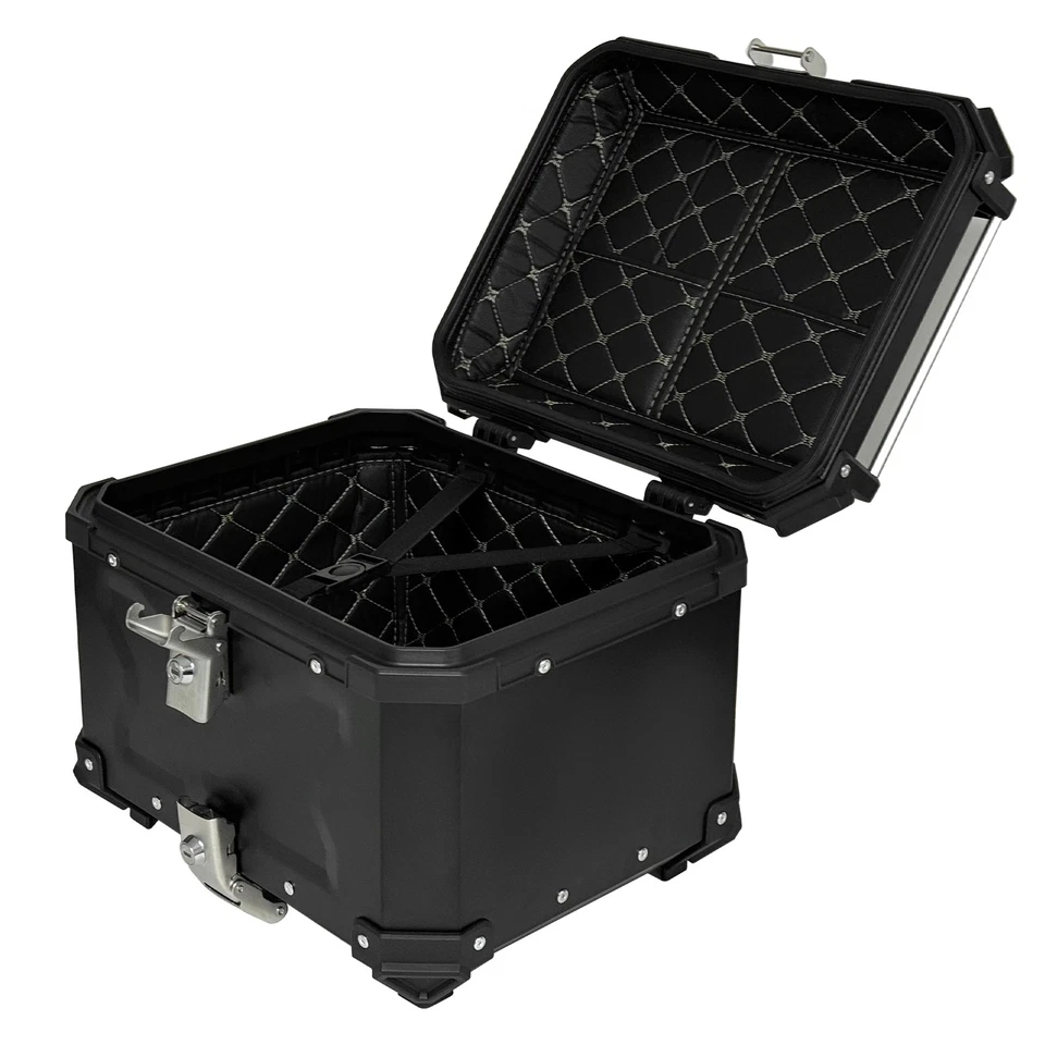 Aluminum Motorcycle Trunk Top Case Luggage Storage Tour Tail Box 45L/55L/65L/80L - image 2 of 4