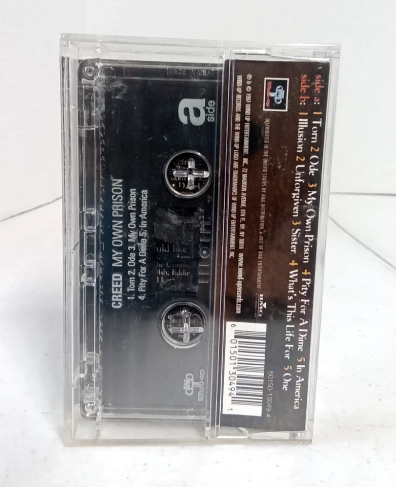 Creed “My Own Prison” 1997 cassette tape - Excellent! - Image 2 of 4