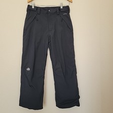 North Face Pants Boys L 14/16 Black HyVent Insulated Snow Ski EZ Grow Outdoor