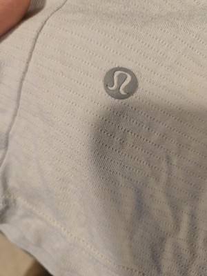 Lululemon Men's Small Gray Short Sleeve Running Shirt *Flaw* Burn Hole