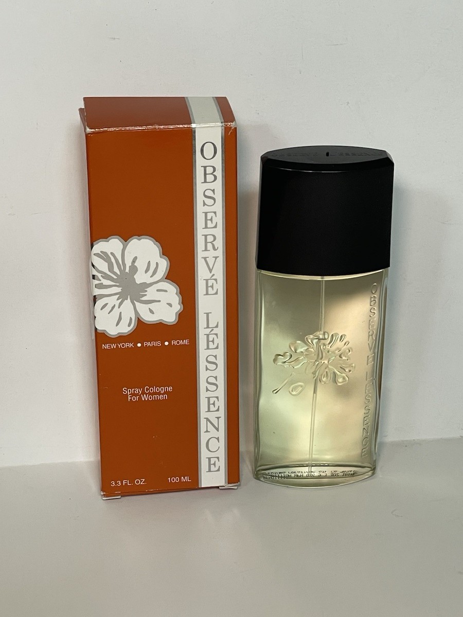 Vintage Observe L'essence Perfume 3.3 Fl oz Cologne Spray Orange