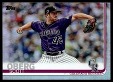 2019 Topps Update Foil Scott Oberg Colorado Rockies #US181