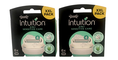 12 Wilkinson Sword  Intuition Sensitive Care  Aloe  Rasierklingen  2 x 6 Stück