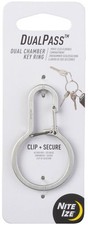 Nite Ize DualPass Dual Chamber Stainless Steel Key Ring