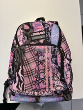 Seven Zaino scuola fantasia multicolor rosa/viola/nero con tasche zip imbottito