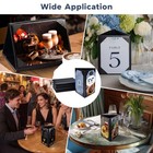 WeChef 5 Pack Triangle Table Tent Menu Holders 5"x7" PU leather Restaurant Cafe — photo 7