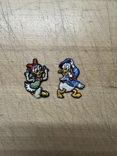 Vintage DAISY  Donald DUCK Walt Disney Character Embroidered Sew-On Patch
