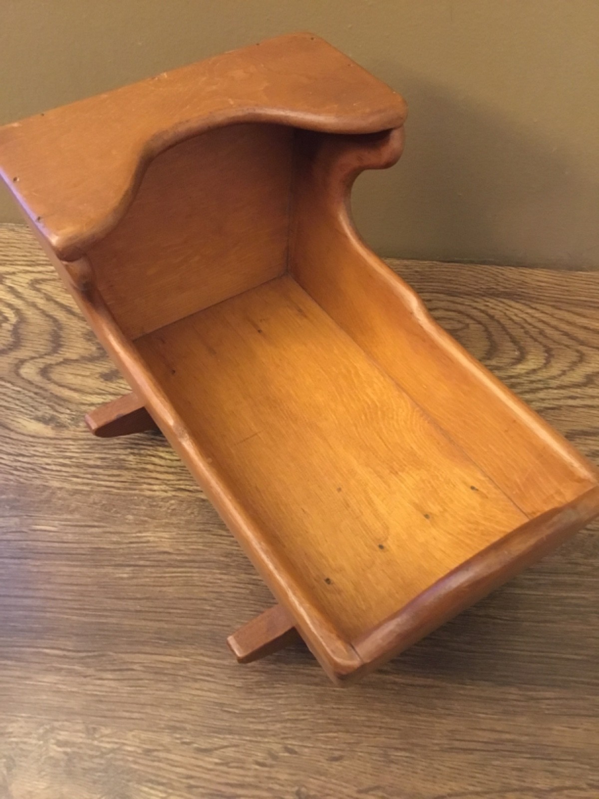 Beautiful Handcrafted Wooden Vintage Doll Cradle