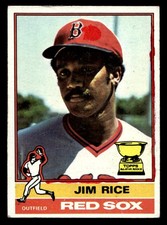 1976 Topps #340 Jim Rice Boston Red Sox VG-VGEX NO RESERVE!