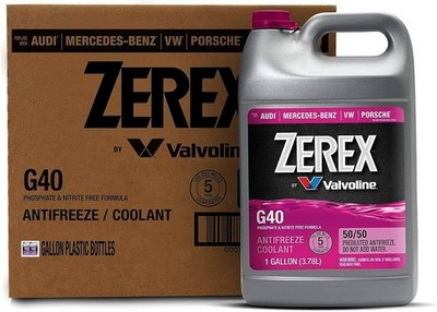 2-Gallon OEM ZEREX G40 LiLAC 50/50 Antifreeze Coolant For PORSCHE VERiFy 1977-UP