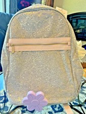 Pottery Barn school LARGE BACKPACK Hello Kitty Glitter travel bag girl gold pink