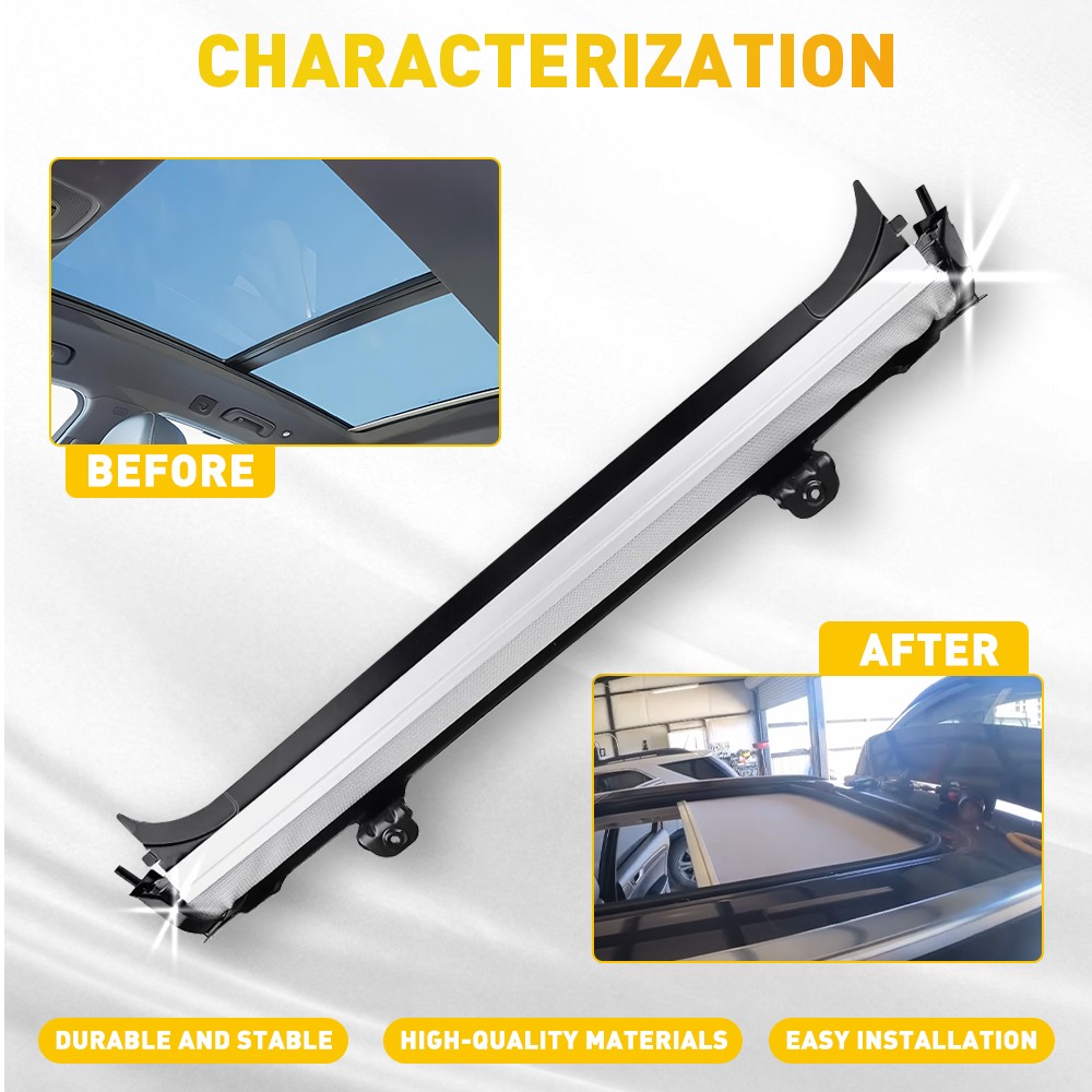 Car Gray Sunroof Cover Sunshade Curtain For VW 2010-2014 Golf 2008-09 VW Jetta