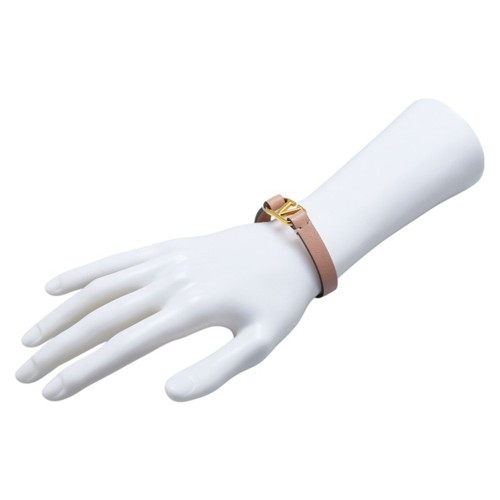 Valentino Garavani logo belt bracelet in beige and pink leather fo... GZl1bmsi - Picture 7 of 7