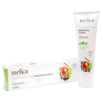 MELIKA BIO Bio ZAHNPASTA - 98% natürliche KASTANIE für Zahnfleischbluten