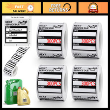 1200 Pcs Oil Change Reminder Stickers 2"x2" Easy Peel Service Labels, No Residue