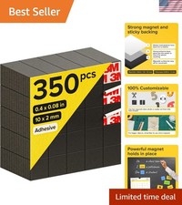Magnetic Squares for Whiteboard Fridge Crafts 350 pcs Strong Adhesive Magnets