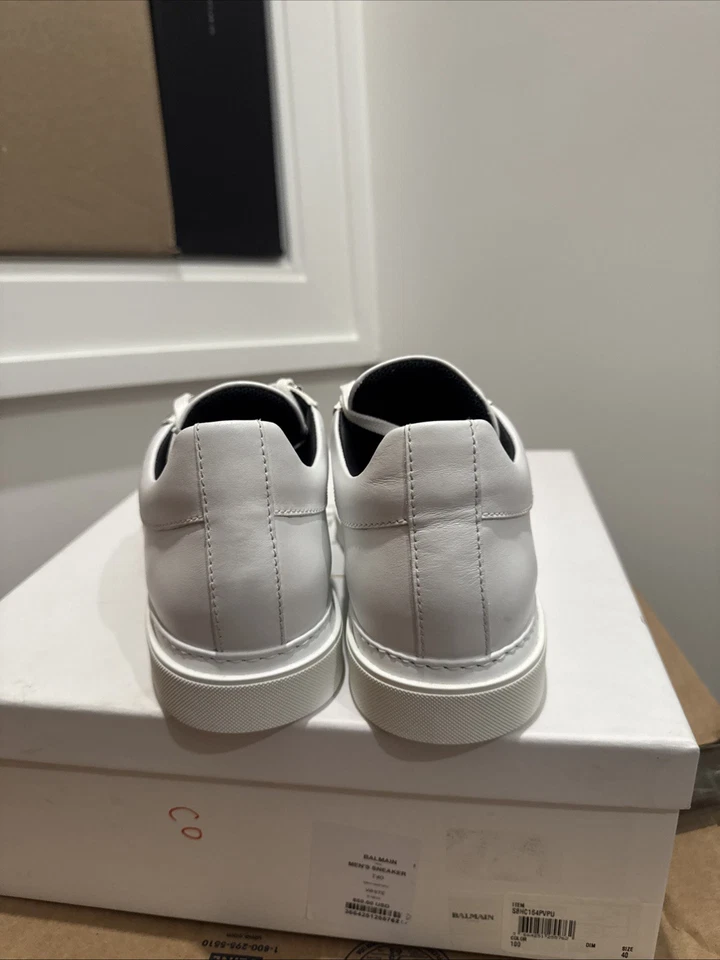 Zapatilla Balmain Designer Blanca Talla 40 S8HC164PVPU Foto 3 de 4