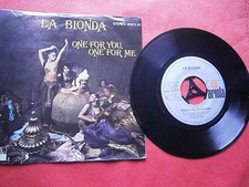 La Bionda -One For You,One For Me / There For Me 7" Vinyl Single