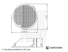 Innenraumfilter Filtereinsatz ADBP250090 BLUE PRINT für TOYOTA AURIS AURIS Kombi