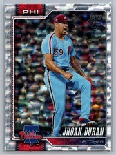 2026 Topps #83 Jhoan Duran Silver Crackle Foil