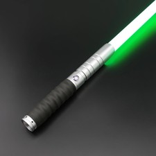 TXQSABER Heavy Dueling Smooth Swing RGB Lightsaber Metal Laser Sword Silver