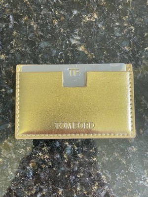 Tom Ford Card Holder With Pocket Mirror Gold - Brand New