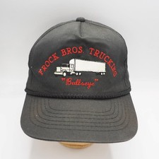 Snapback Trucker Farmer Hat Frock Brothers Trucking Bullseye 1980's
