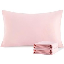 Standard Pillowcase Set - 2 Pack Brushed Standard 20" x 26" Blush Pink
