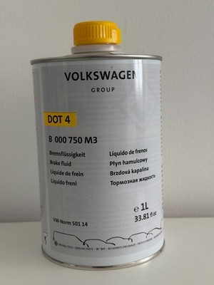 1L ORIGINAL AUDI VW SEAT SKODA Bremsflüssigkeit DOT 4 VW NORM 501 14 B000750M3
