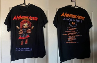 Annihilator Alice In Hell 35th Anniversary Unisex T Shirt Full Size S-5XL US2042