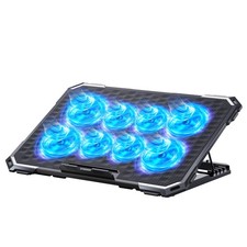 Laptop Cooling Pad with 8 Cooling Fans, Cooling Pad for Laptop Fan 13-15.6 In...