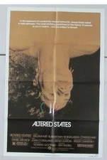 ALTERED STATES MINT ORIGINAL FOLDED 27X41 MOVIE POSTER KEN RUSSELL WILLIAM HURT