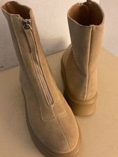 Steve Madden Women Tan Suede Platform Chelsea Jones Boots US 9 Euro 40