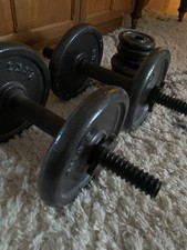 Set of Dumbbells with Stackable Weights