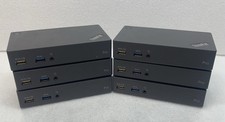  Lot of 6 Lenovo ThinkPad 40A7 USB 3.0 Pro Dock DK1522 Docking Station