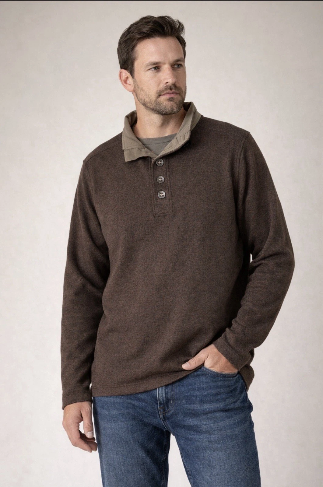RedHead Henley Pullover XL Brown Long Sleeve Outdoor Workwear Shirt
Opens in a new window or tab
