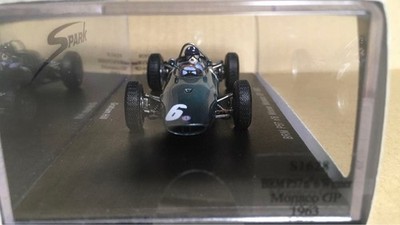Spark BRM P57 1963 Monaco GP Winner #6 Green 1/43 Mini Car Model