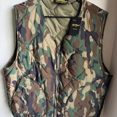 Maison article camo quilted utility vest size XL - product listing photo