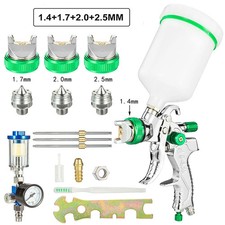 HVLP Professional Spray Gun 1.4/1.7/2.0/2.5mm Steel Nozzle Gravity Spray Gun Por