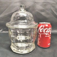 1800's Antique Apothecary Candy Jar THICK HEAVY Glass Drugstore Mercantile 9"